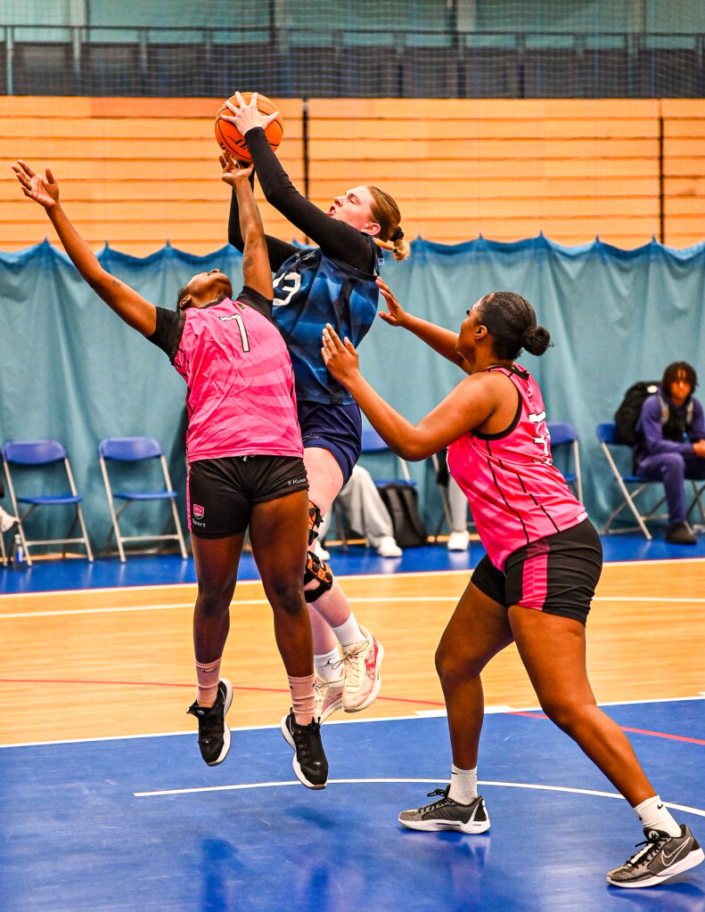 Heather finishing in traffic